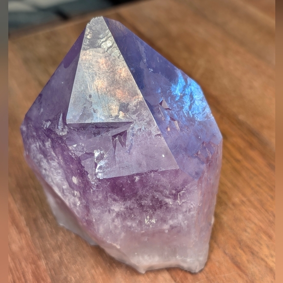 Large Purple Amethyst Quartz Crystal Point Natural Spiritual Home Decor - Picture 8 of 12